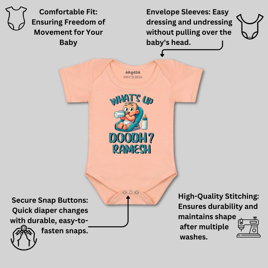 Arvesa What Up Doodh Baby Boy & Girl Dress