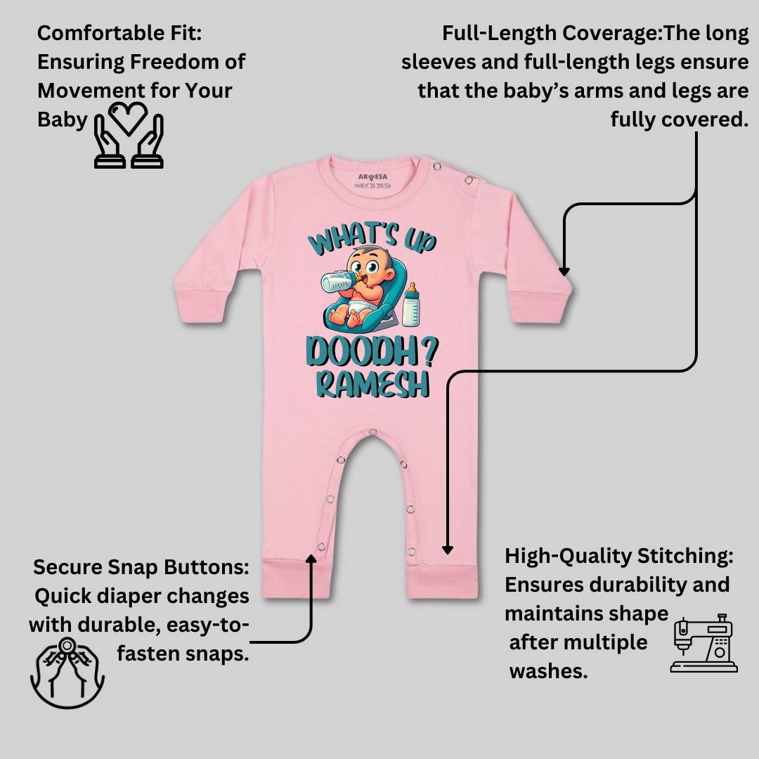 Arvesa What Up Doodh Baby Boy & Girl Dress
