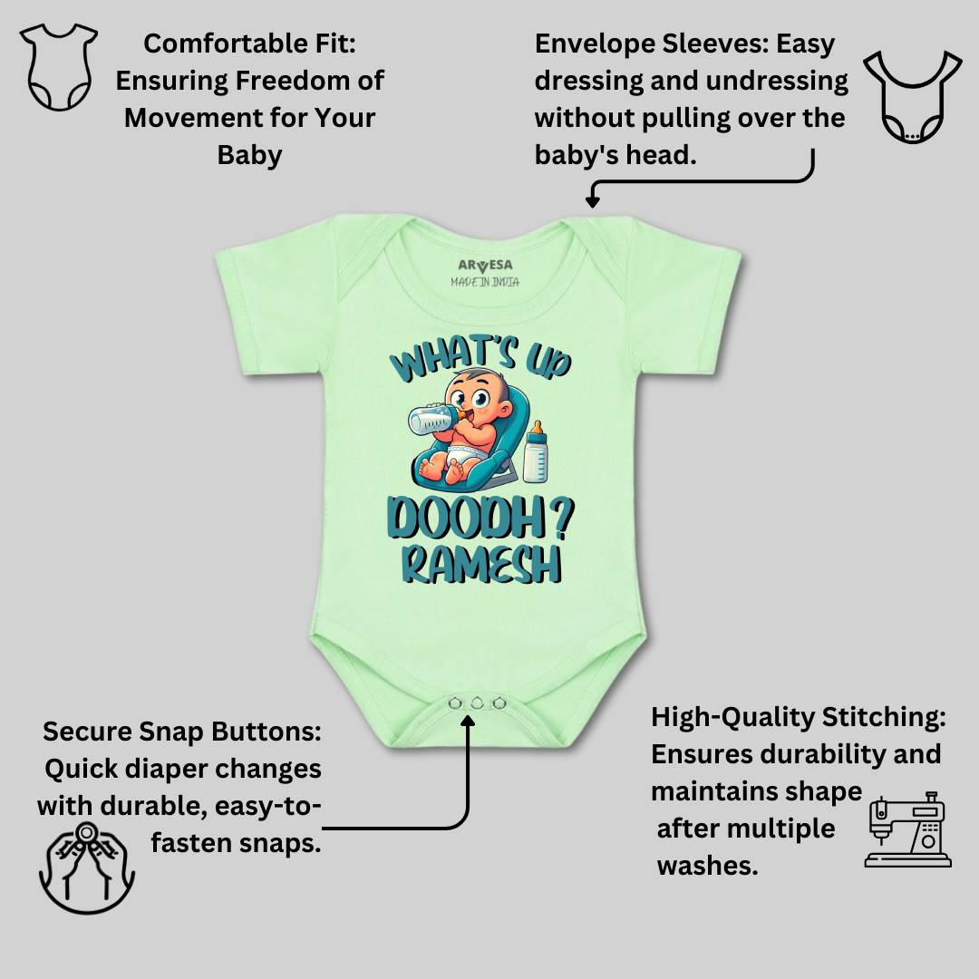 Arvesa What Up Doodh Baby Boy & Girl Dress