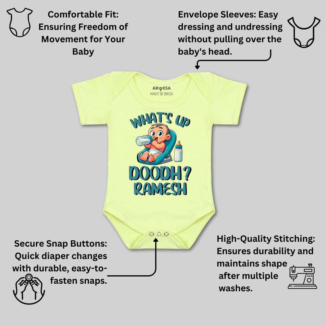 Arvesa What Up Doodh Baby Boy & Girl Dress