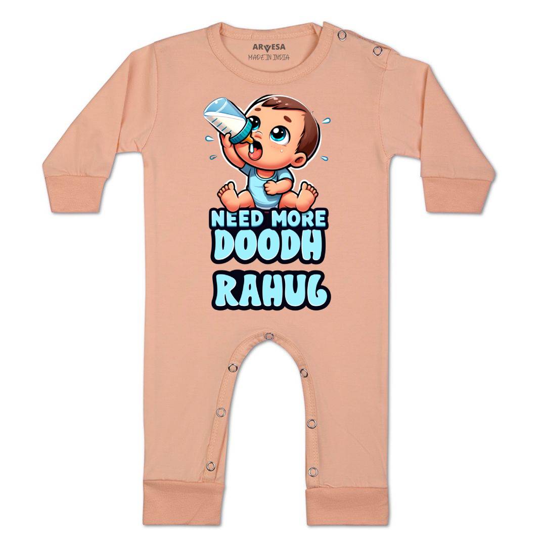 Arvesa Need More Doodh Baby Boy & Girl Dress