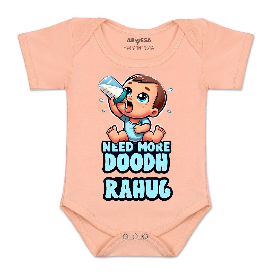 Arvesa Need More Doodh Baby Boy & Girl Dress