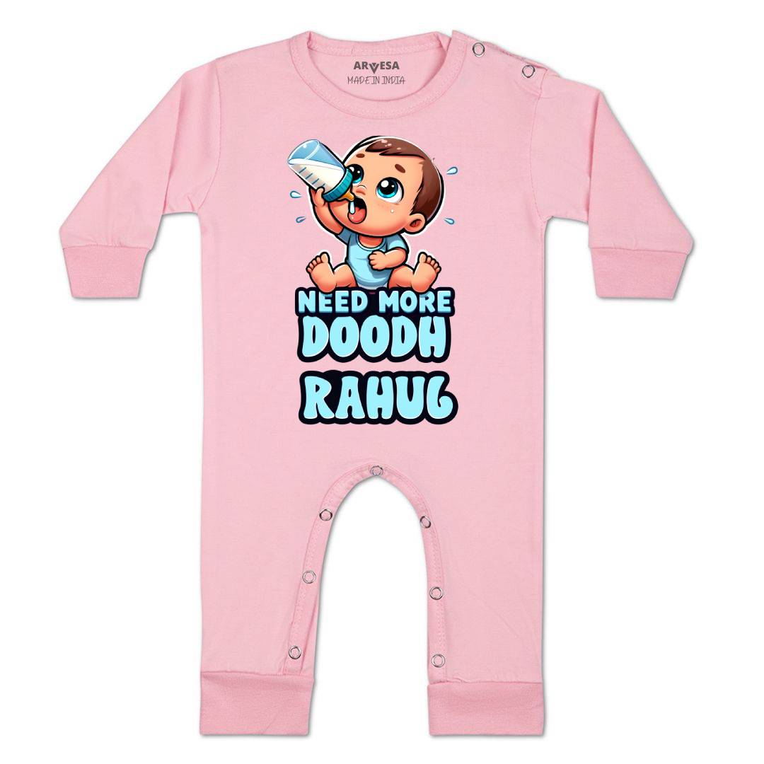 Arvesa Need More Doodh Baby Boy & Girl Dress