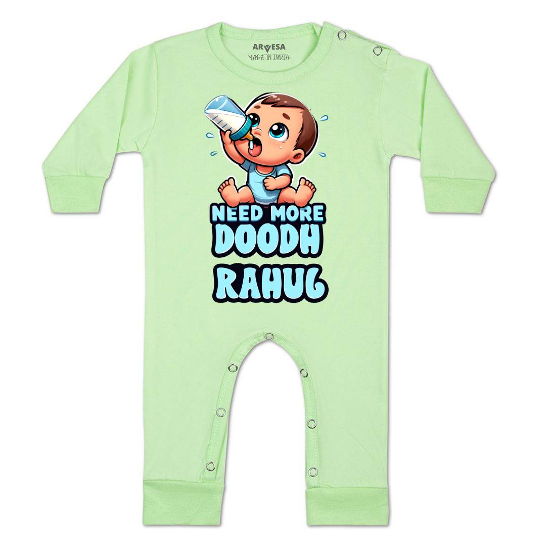 Arvesa Need More Doodh Baby Boy & Girl Dress