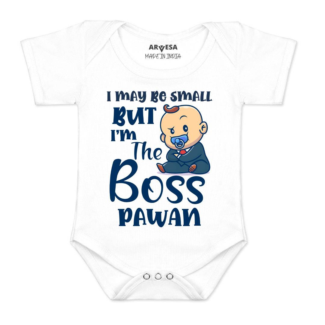 Arvesa I may Be Small But I am Boss Baby Boy & Girl Dress
