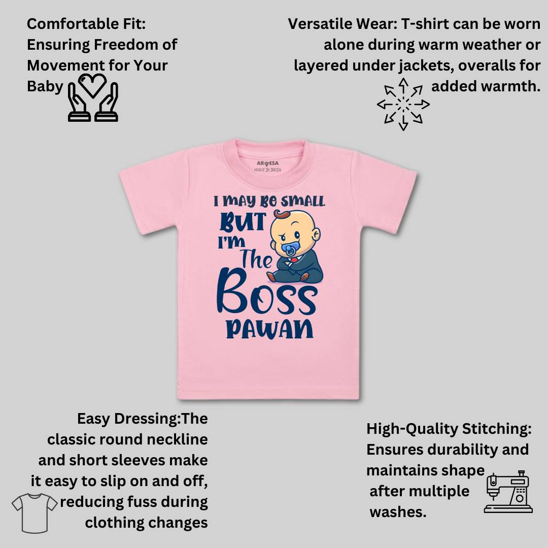 Arvesa I may Be Small But I am Boss Baby Boy & Girl Dress