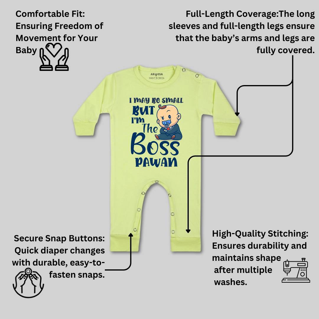 Arvesa I may Be Small But I am Boss Baby Boy & Girl Dress