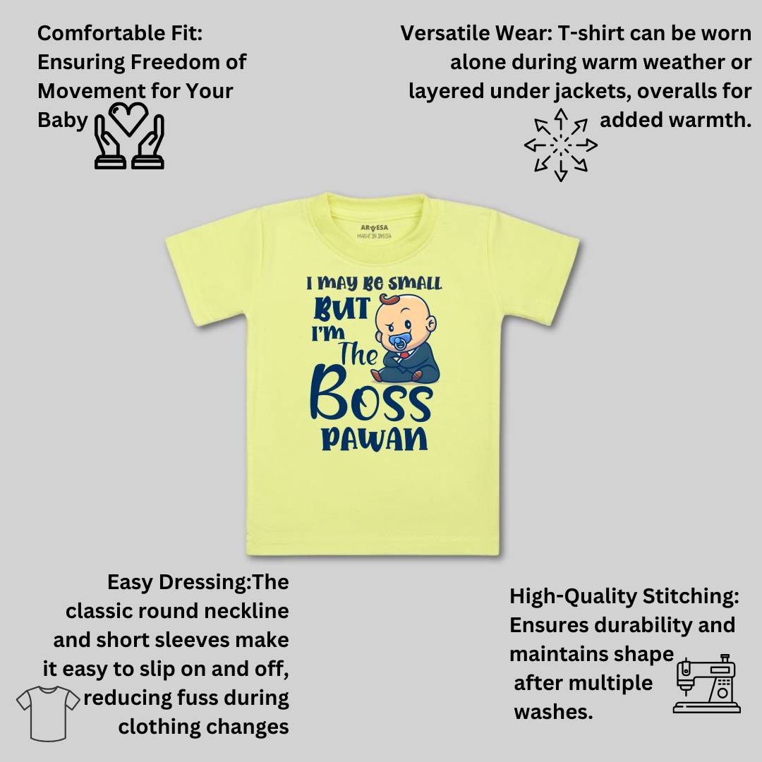 Arvesa I may Be Small But I am Boss Baby Boy & Girl Dress