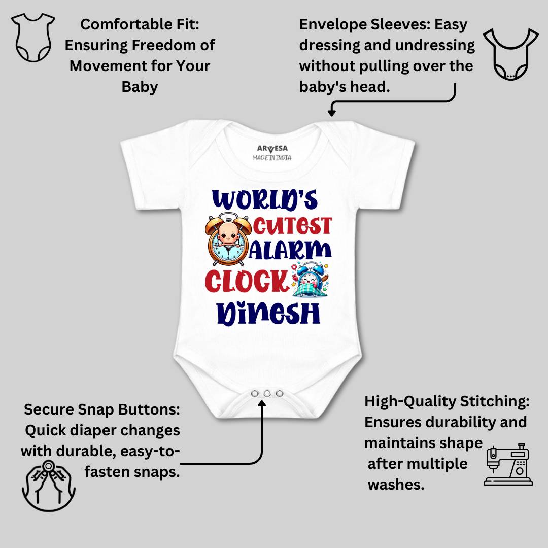 Arvesa World Cutest Alaram Baby Boy & Girl Dress