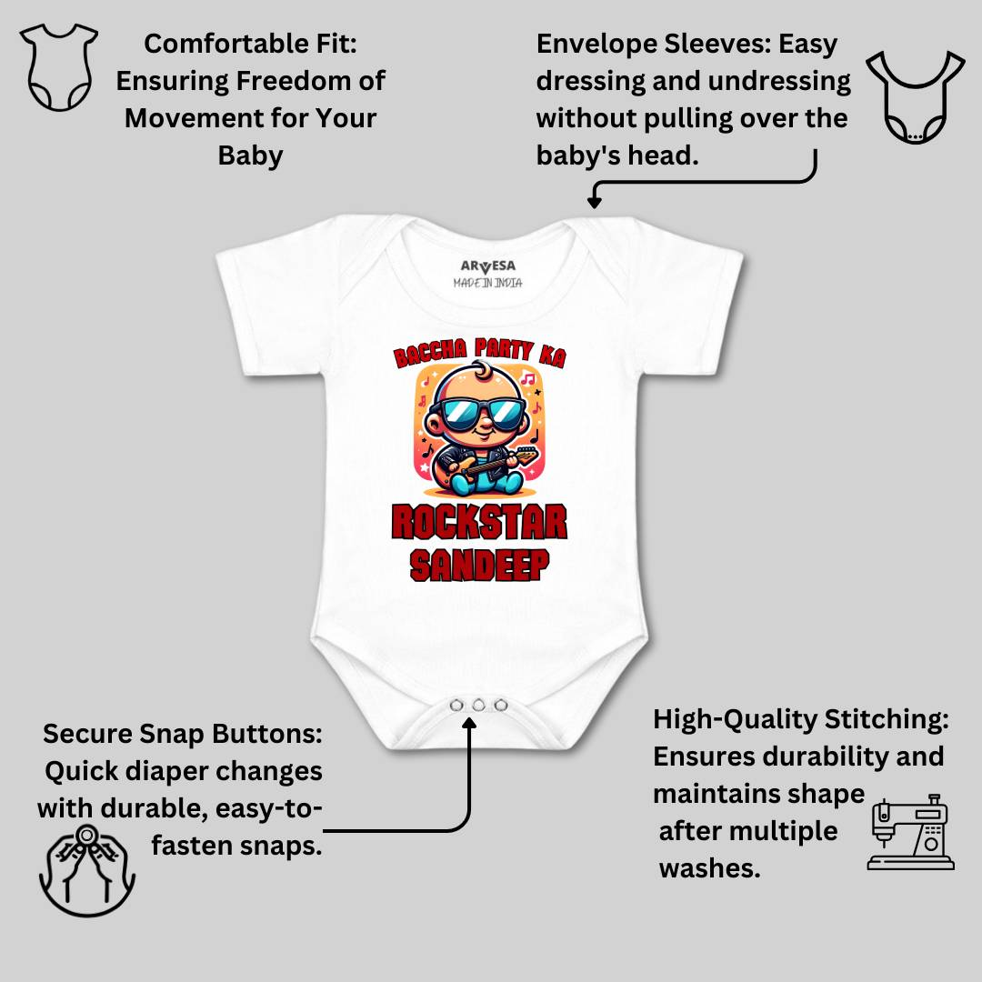 Arvesa Baccha Party Ka Rockstar Baby Boy & Girl Dress