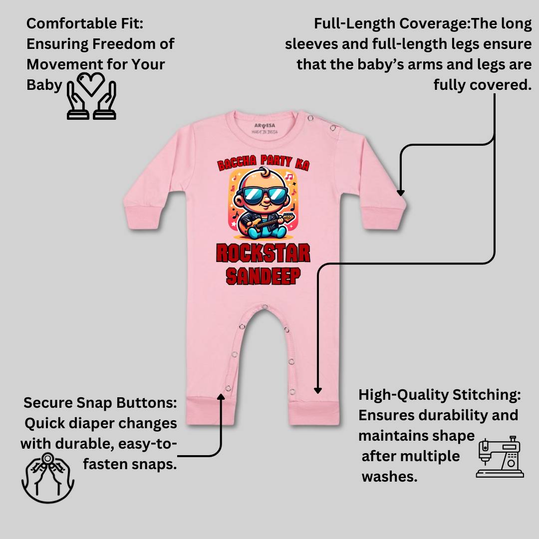 Arvesa Baccha Party Ka Rockstar Baby Boy & Girl Dress