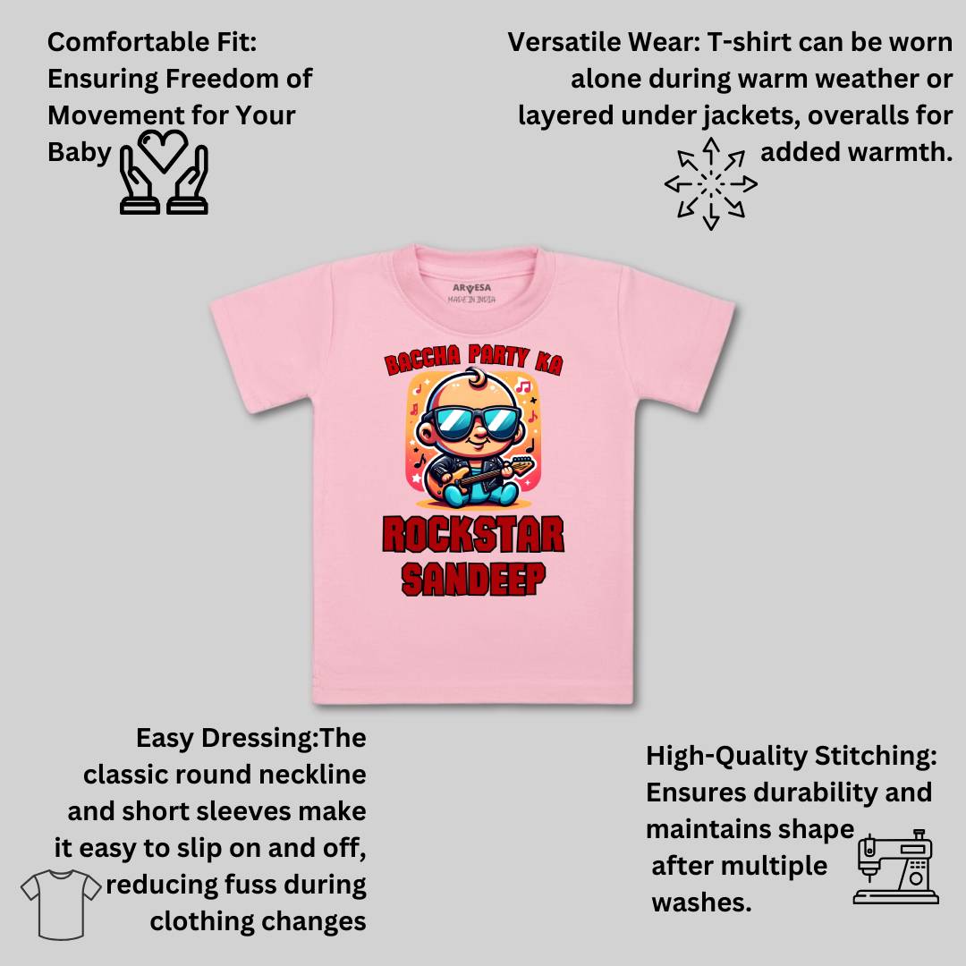 Arvesa Baccha Party Ka Rockstar Baby Boy & Girl Dress