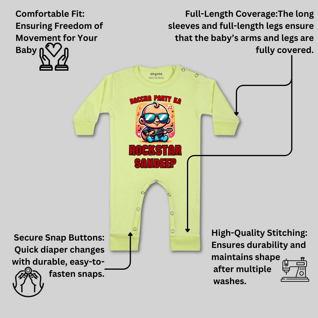 Arvesa Baccha Party Ka Rockstar Baby Boy & Girl Dress