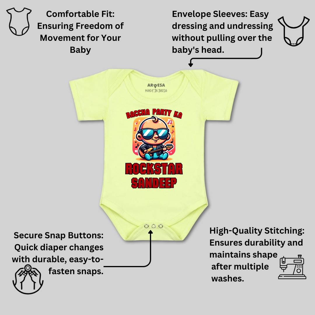 Arvesa Baccha Party Ka Rockstar Baby Boy & Girl Dress