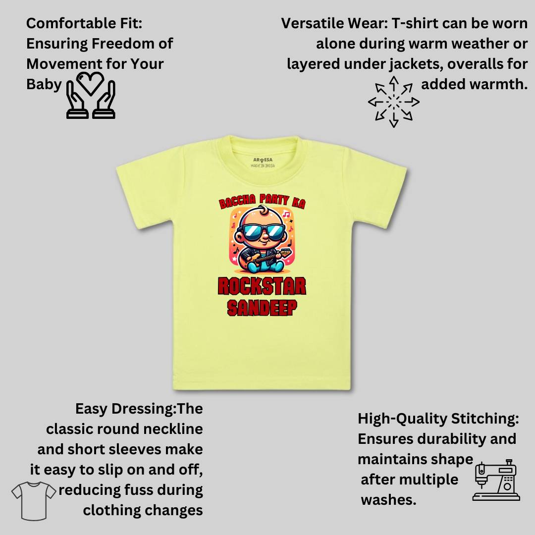 Arvesa Baccha Party Ka Rockstar Baby Boy & Girl Dress