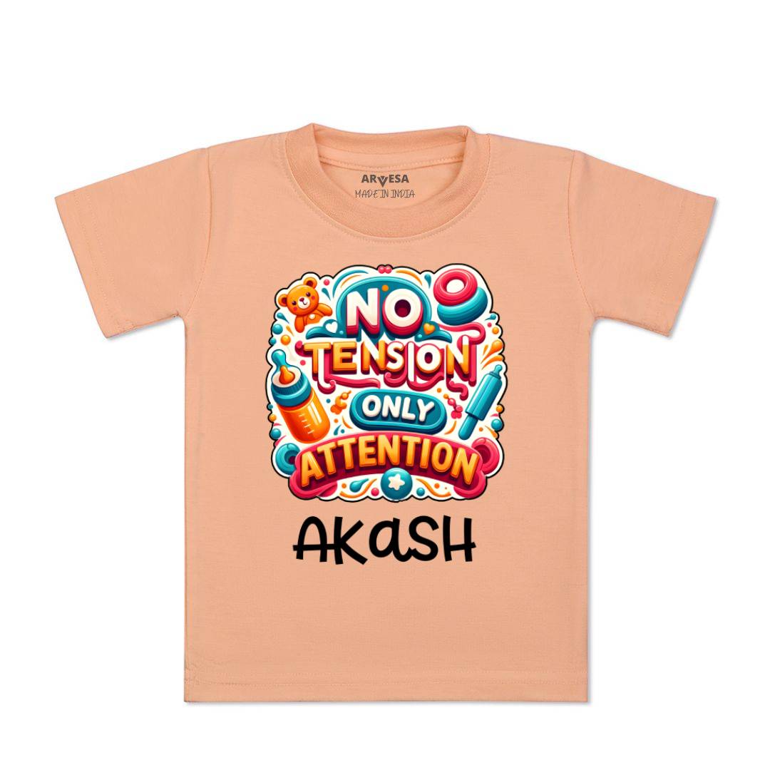Arvesa No Tension Only Attention Baby Boy & Girl Dress