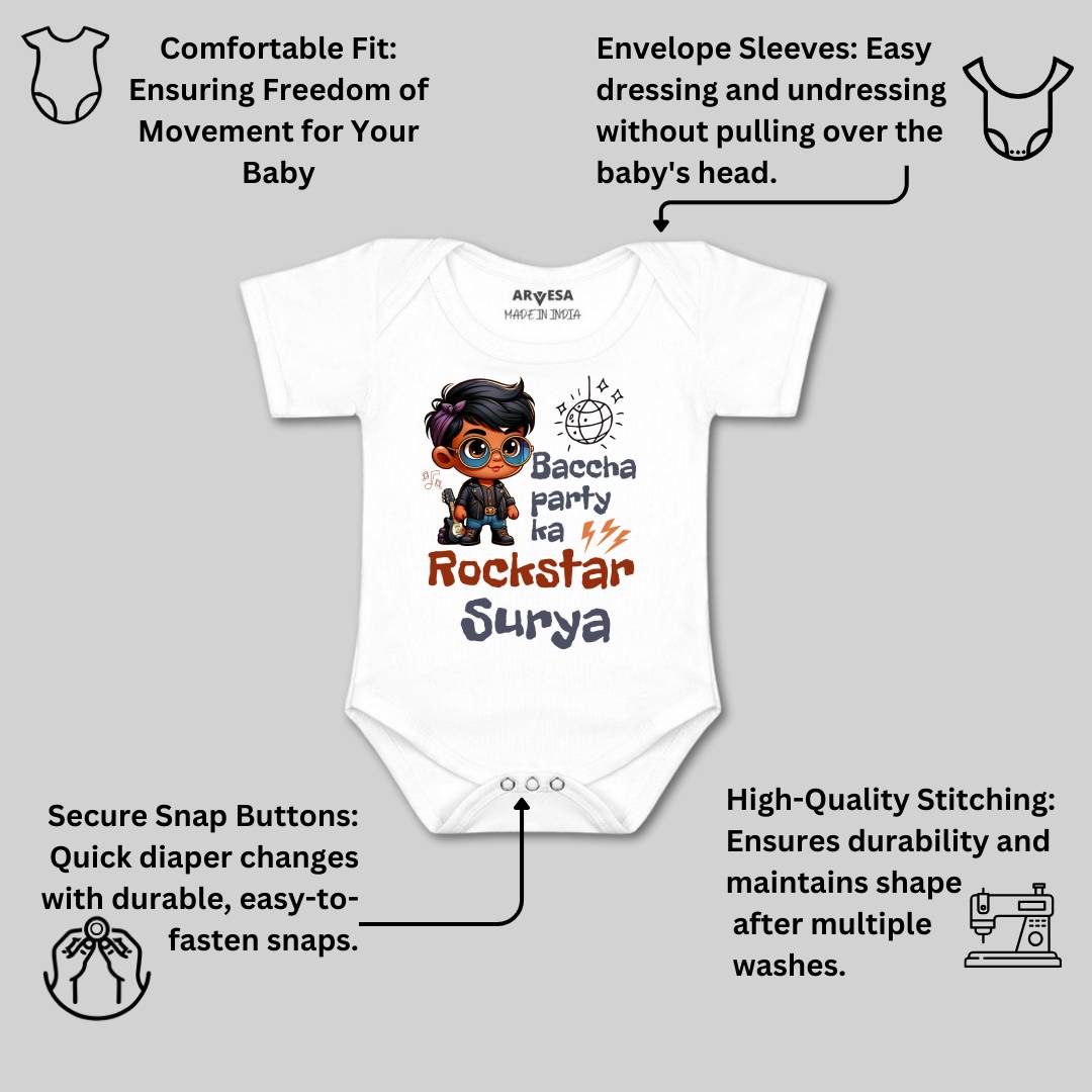 Arvesa Baccha Party Ka Rockstar Baby Boy & Girl Dress