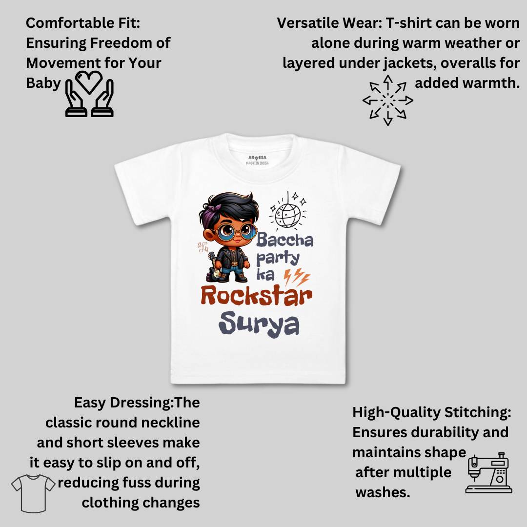 Arvesa Baccha Party Ka Rockstar Baby Boy & Girl Dress