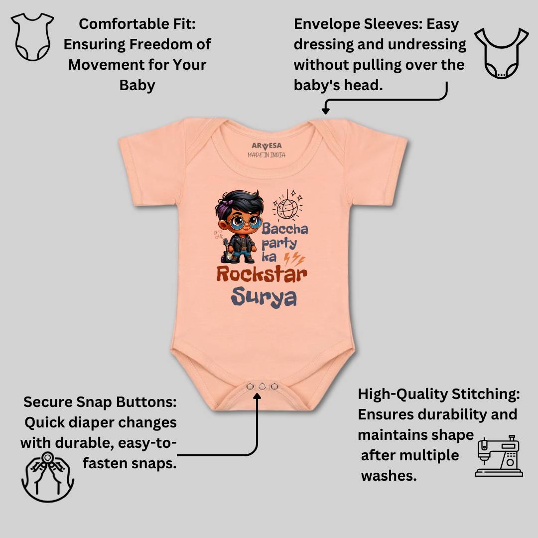 Arvesa Baccha Party Ka Rockstar Baby Boy & Girl Dress