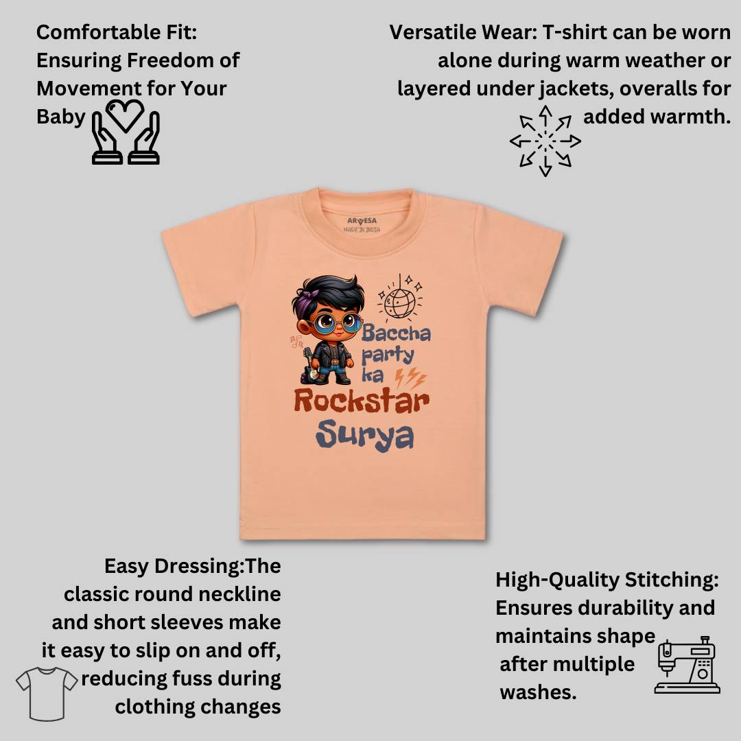 Arvesa Baccha Party Ka Rockstar Baby Boy & Girl Dress