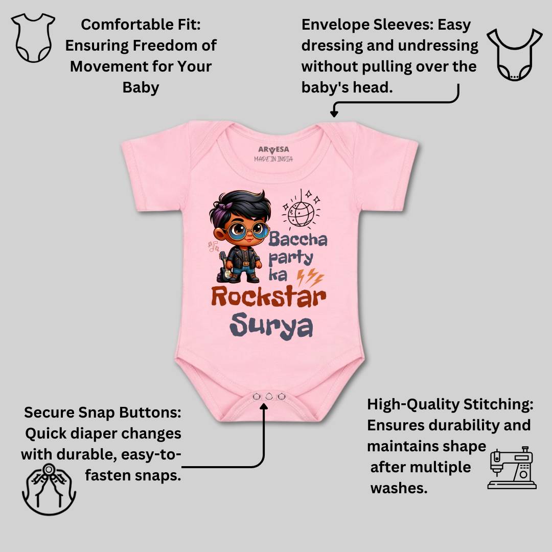 Arvesa Baccha Party Ka Rockstar Baby Boy & Girl Dress