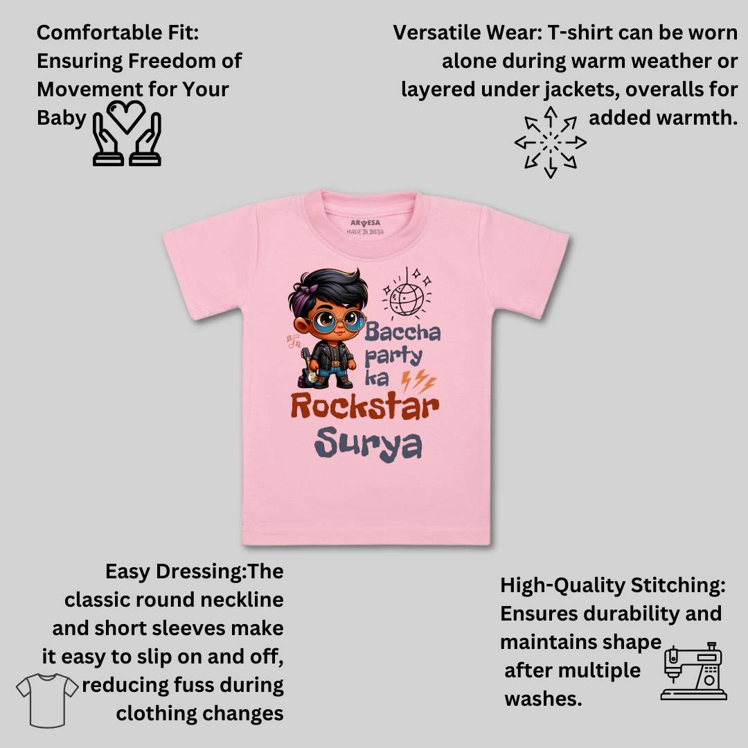 Arvesa Baccha Party Ka Rockstar Baby Boy & Girl Dress