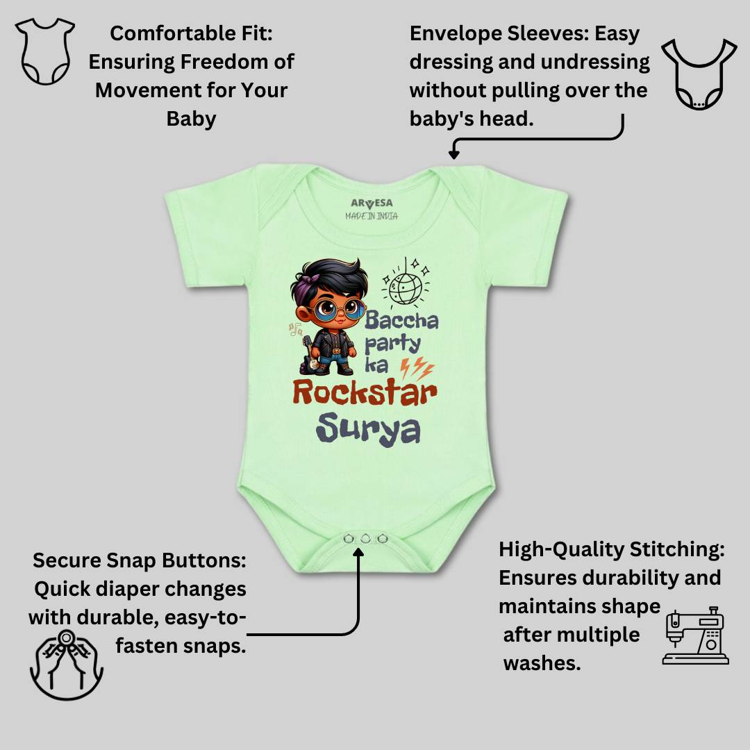 Arvesa Baccha Party Ka Rockstar Baby Boy & Girl Dress