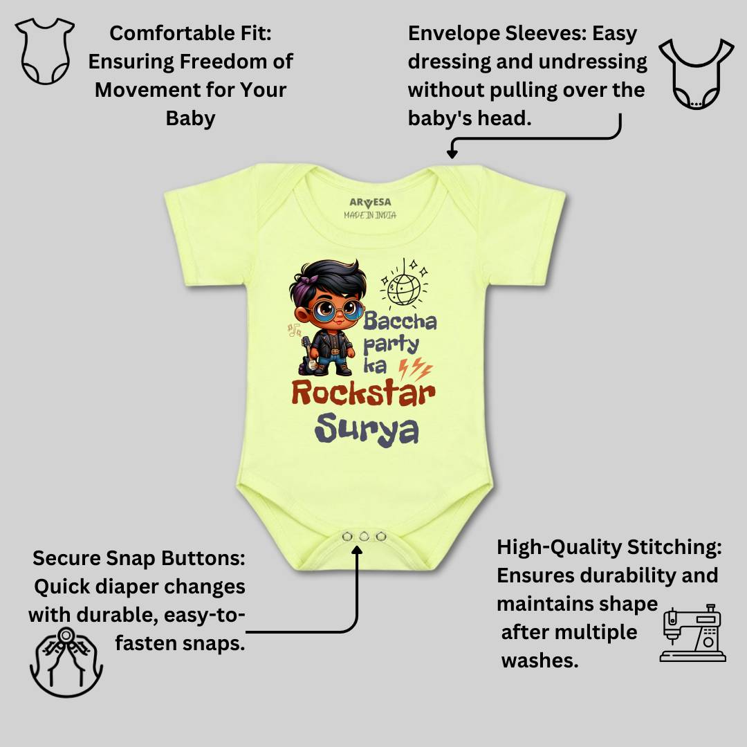 Arvesa Baccha Party Ka Rockstar Baby Boy & Girl Dress