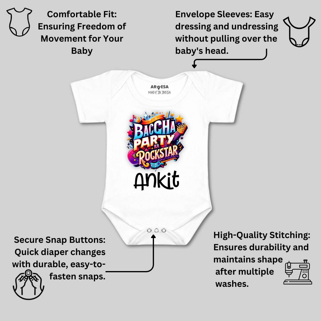 Arvesa Baccha Party Ka Rockstar Baby Boy & Girl Dress
