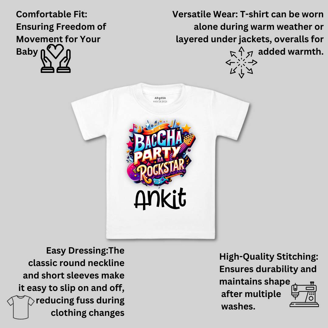 Arvesa Baccha Party Ka Rockstar Baby Boy & Girl Dress