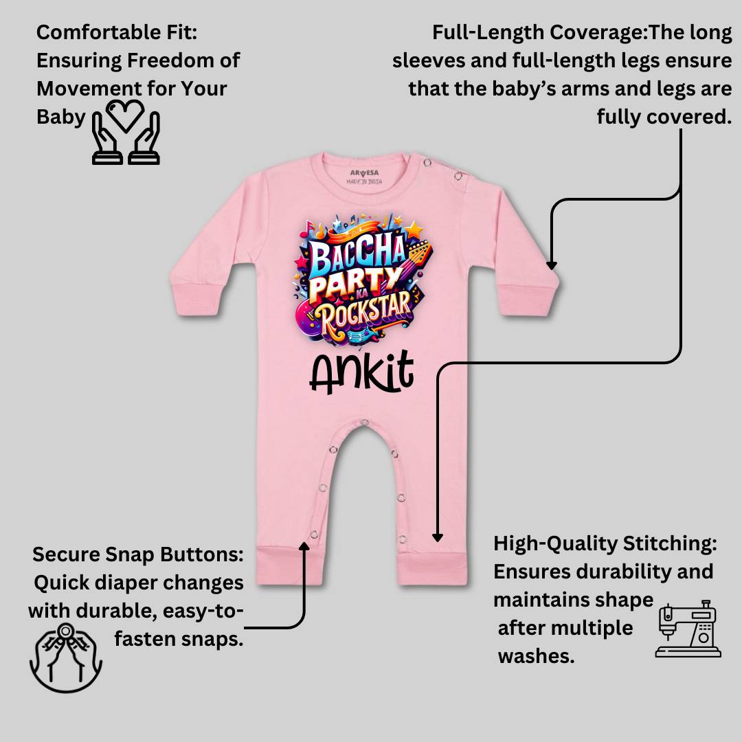 Arvesa Baccha Party Ka Rockstar Baby Boy & Girl Dress