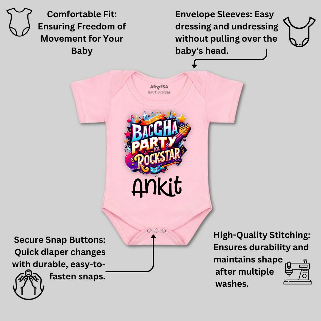 Arvesa Baccha Party Ka Rockstar Baby Boy & Girl Dress