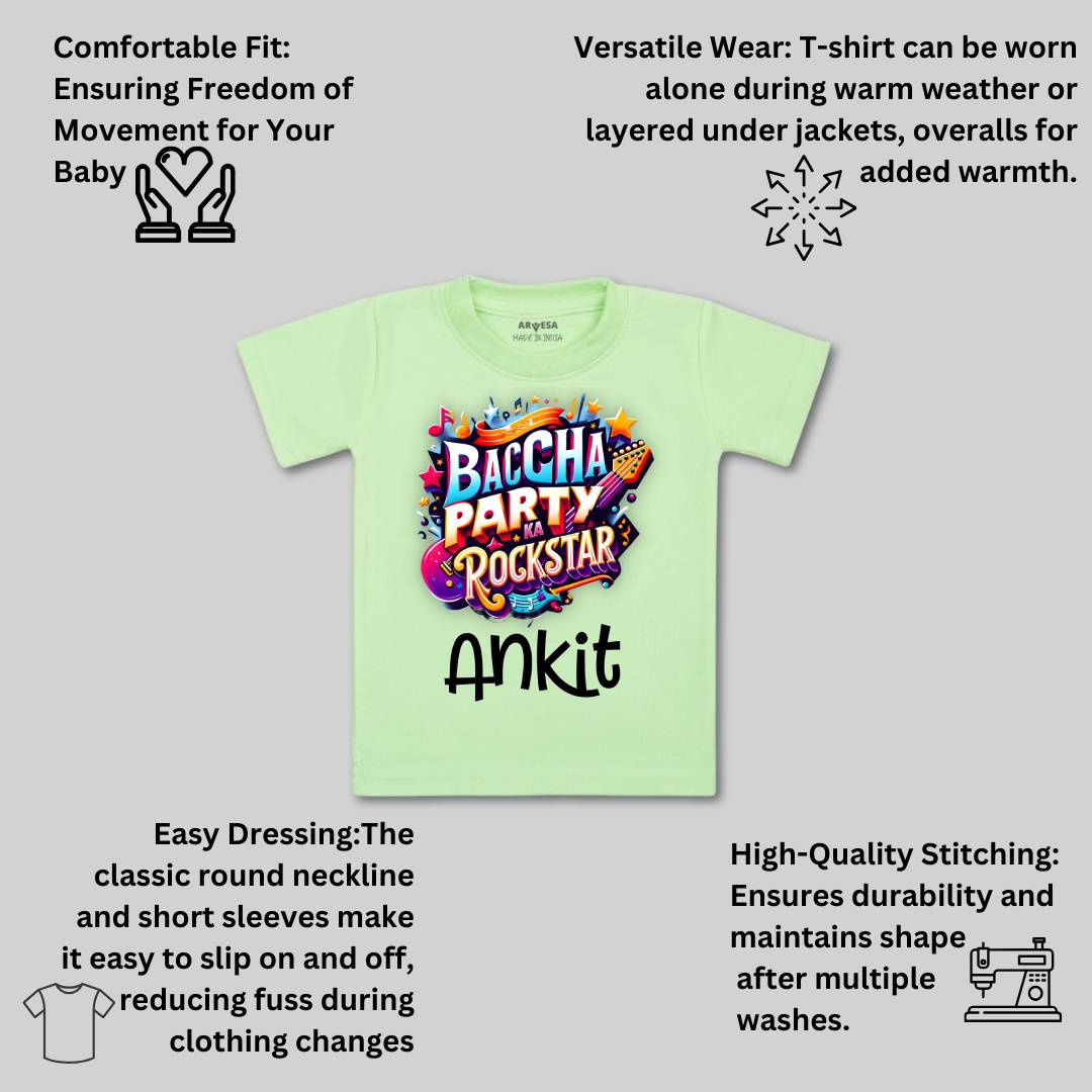 Arvesa Baccha Party Ka Rockstar Baby Boy & Girl Dress