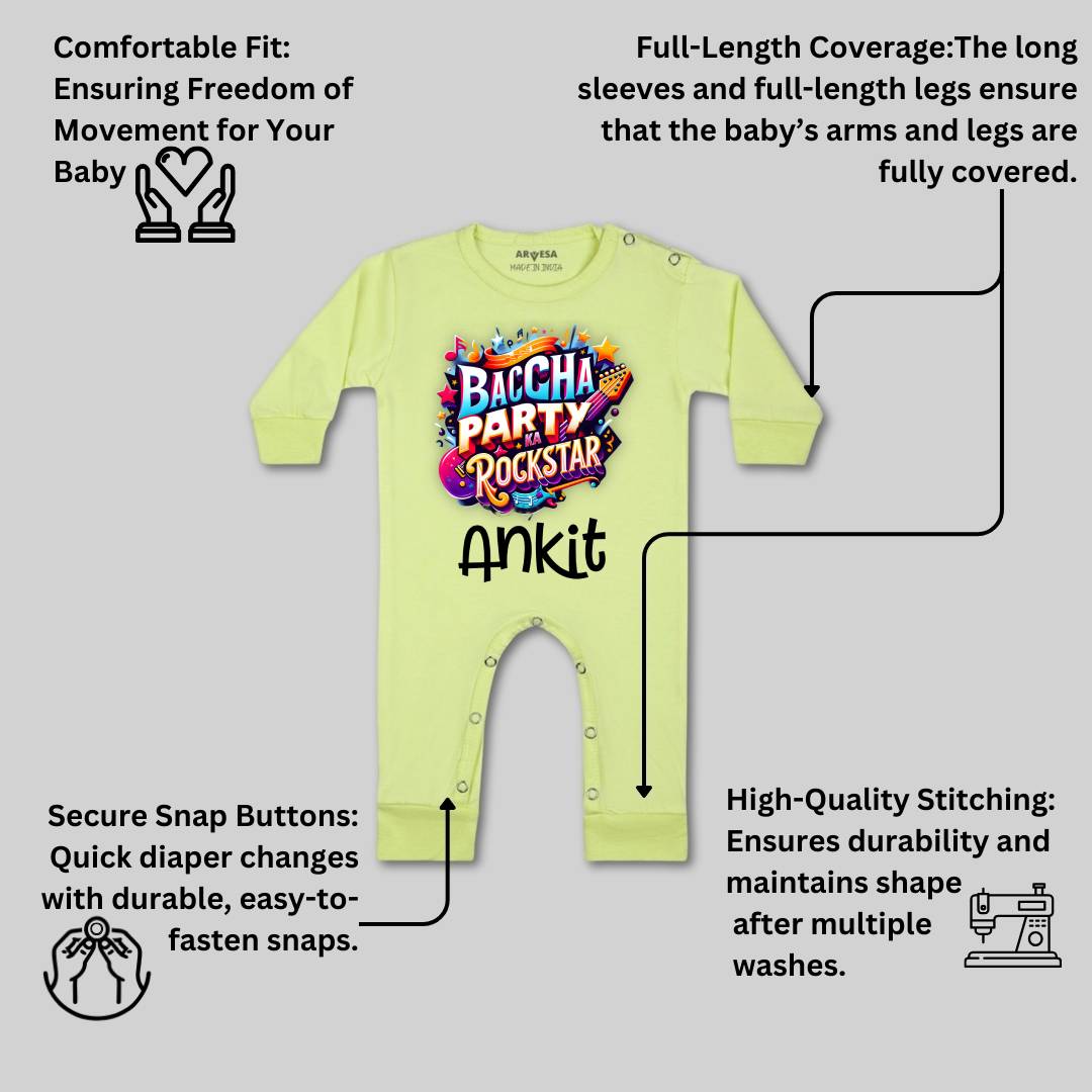Arvesa Baccha Party Ka Rockstar Baby Boy & Girl Dress