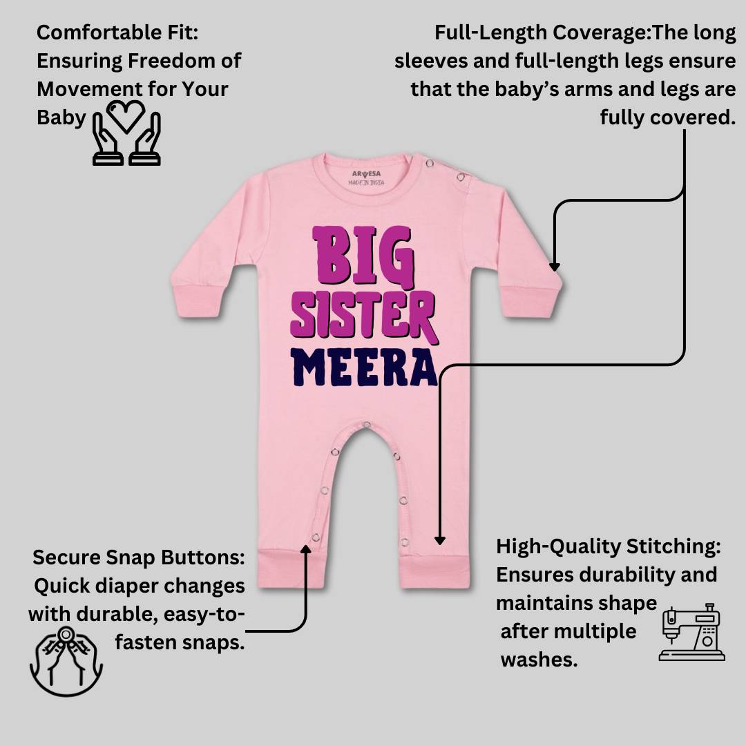 Arvesa Big Sister Baby Boy & Girl Dress