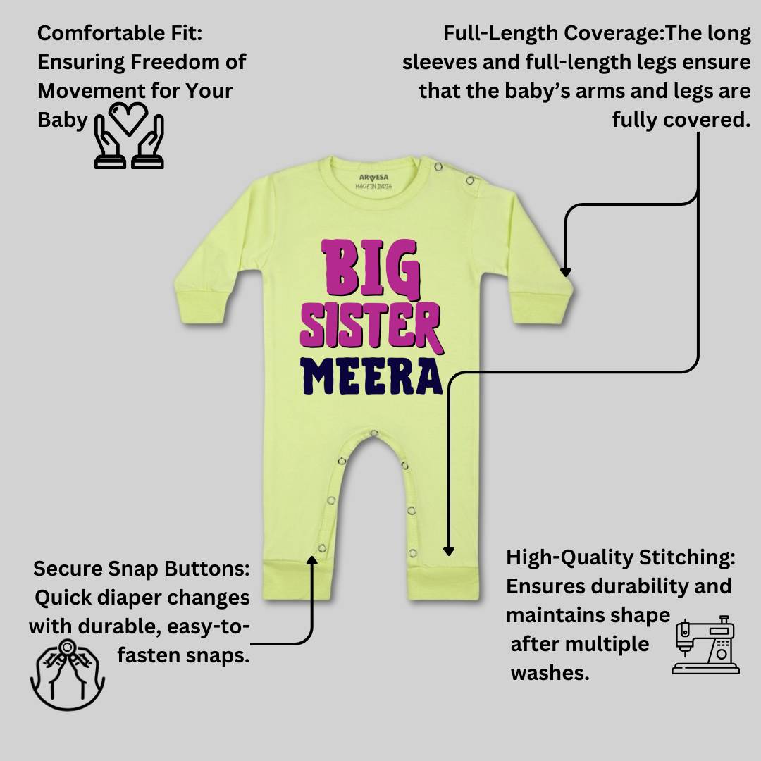 Arvesa Big Sister Baby Boy & Girl Dress