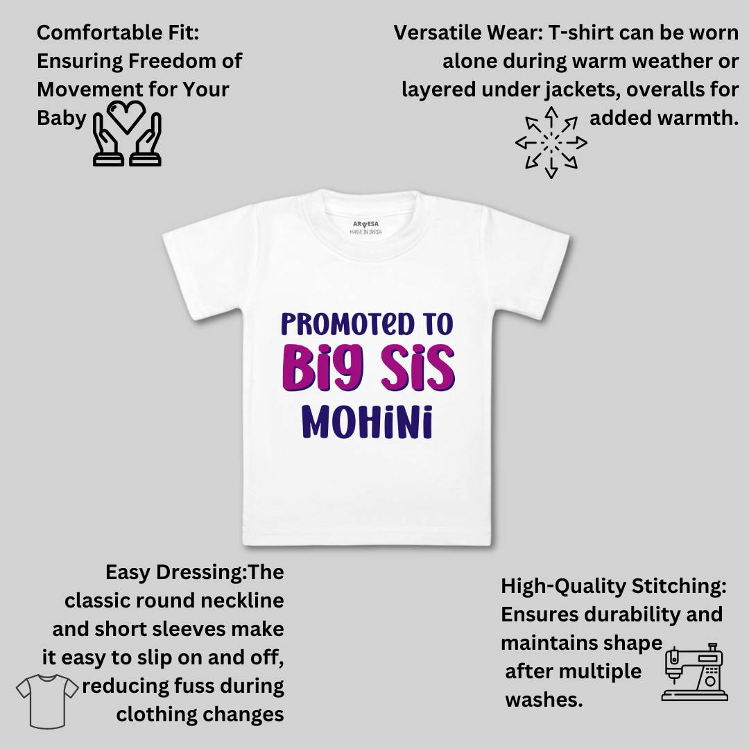 Arvesa Promoted To Big Sis Baby Boy & Girl Dress