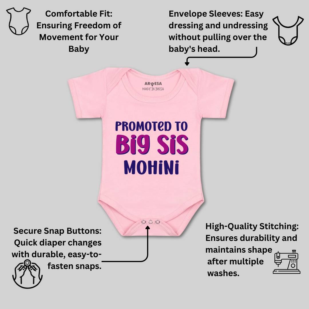 Arvesa Promoted To Big Sis Baby Boy & Girl Dress