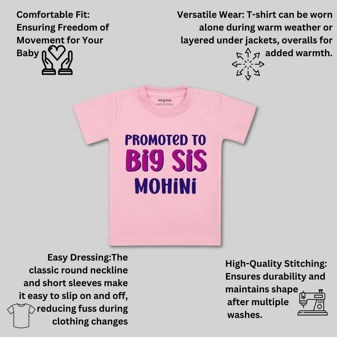 Arvesa Promoted To Big Sis Baby Boy & Girl Dress