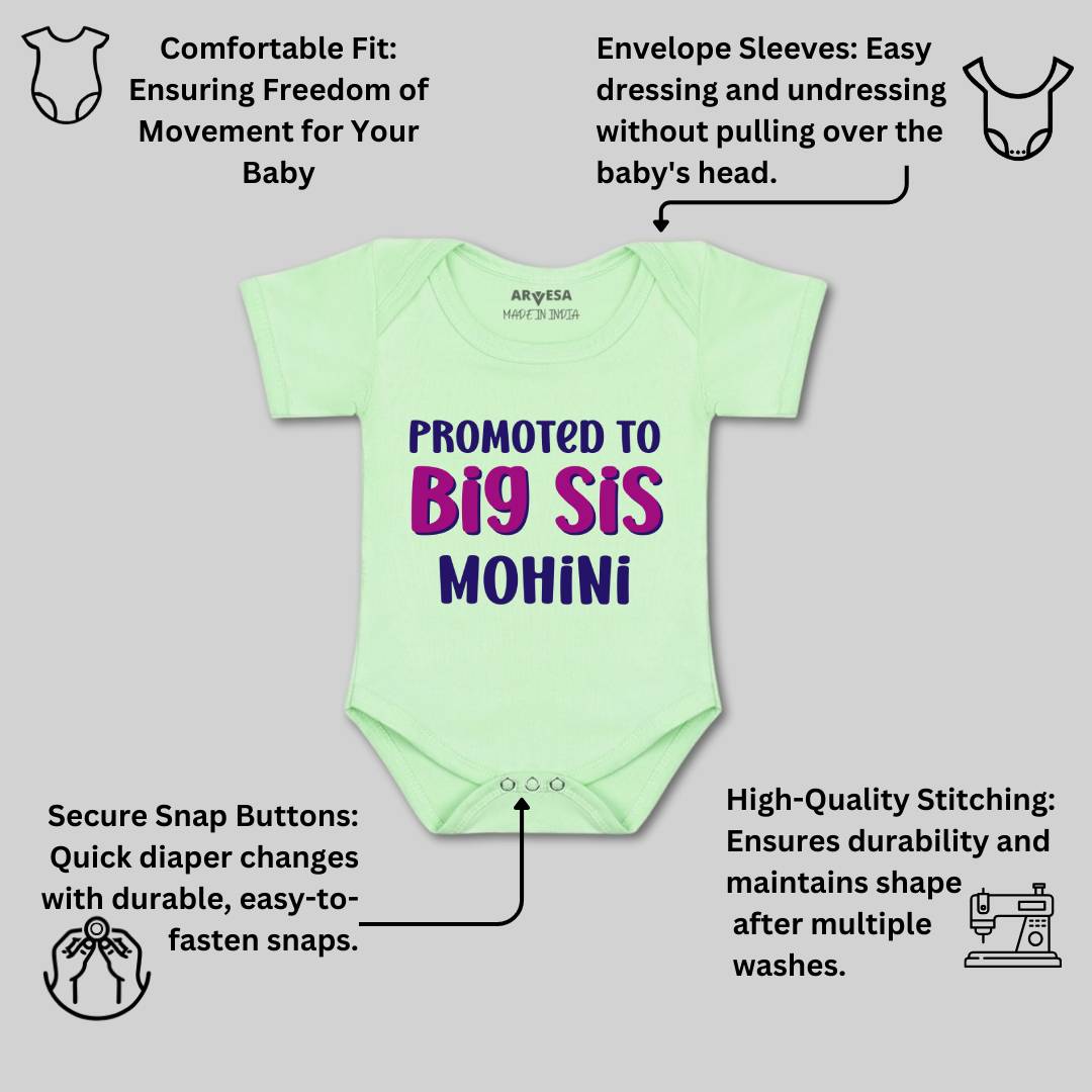 Arvesa Promoted To Big Sis Baby Boy & Girl Dress