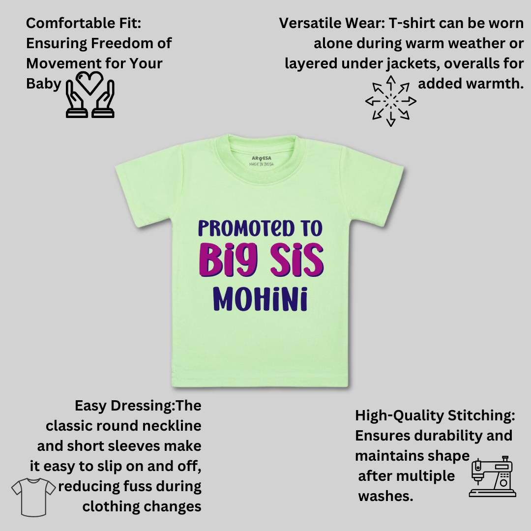 Arvesa Promoted To Big Sis Baby Boy & Girl Dress