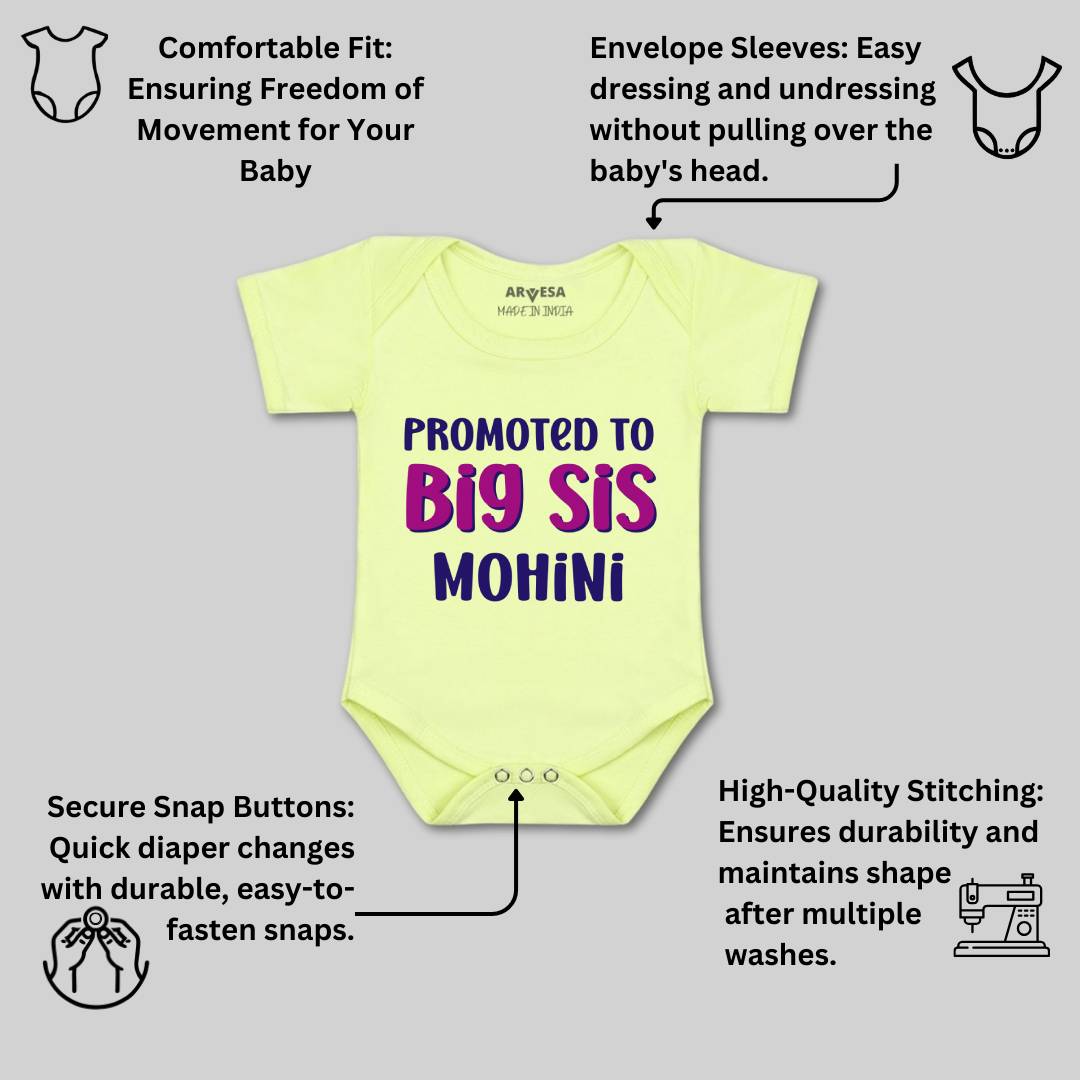 Arvesa Promoted To Big Sis Baby Boy & Girl Dress