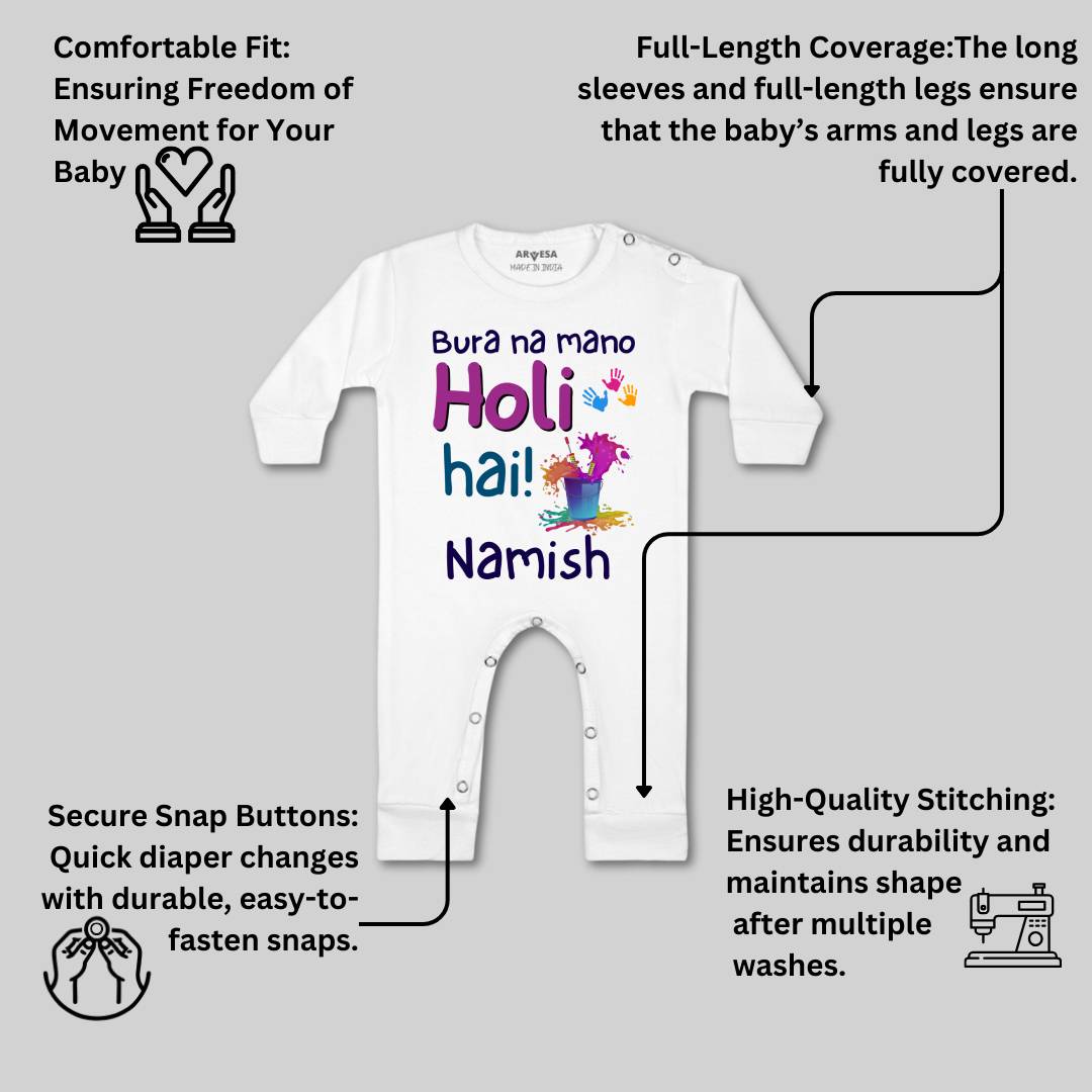 Arvesa Holi Hai  Baby Boy & Girl Dress