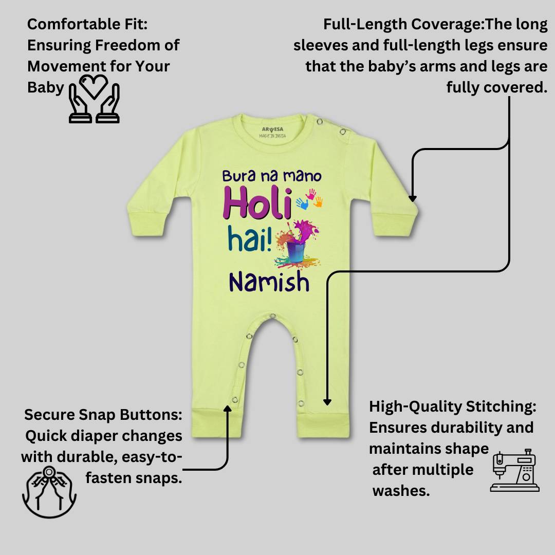 Arvesa Holi Hai  Baby Boy & Girl Dress