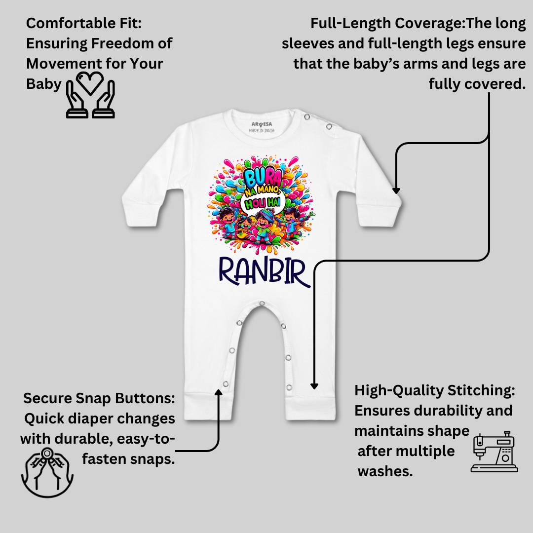Arvesa Holi Hai  Baby Boy & Girl Dress