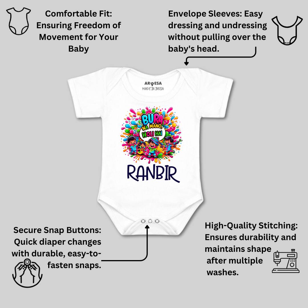 Arvesa Holi Hai  Baby Boy & Girl Dress