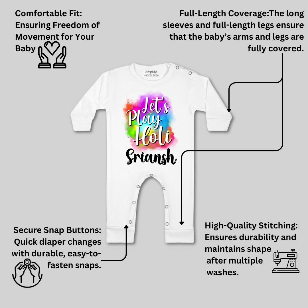 Arvesa Lets Play Holi  Baby Boy & Girl Dress