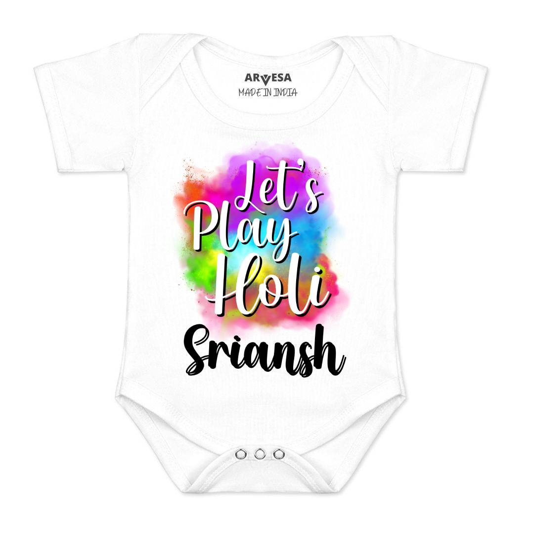 Arvesa Lets Play Holi  Baby Boy & Girl Dress