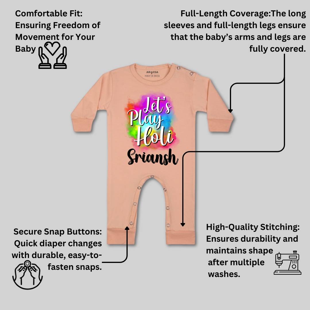 Arvesa Lets Play Holi  Baby Boy & Girl Dress