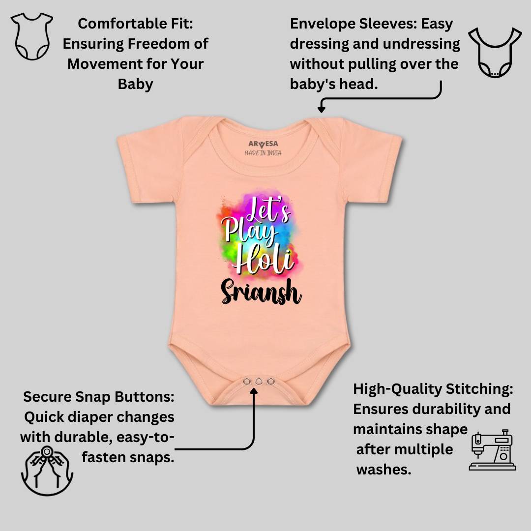 Arvesa Lets Play Holi  Baby Boy & Girl Dress